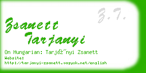 zsanett tarjanyi business card